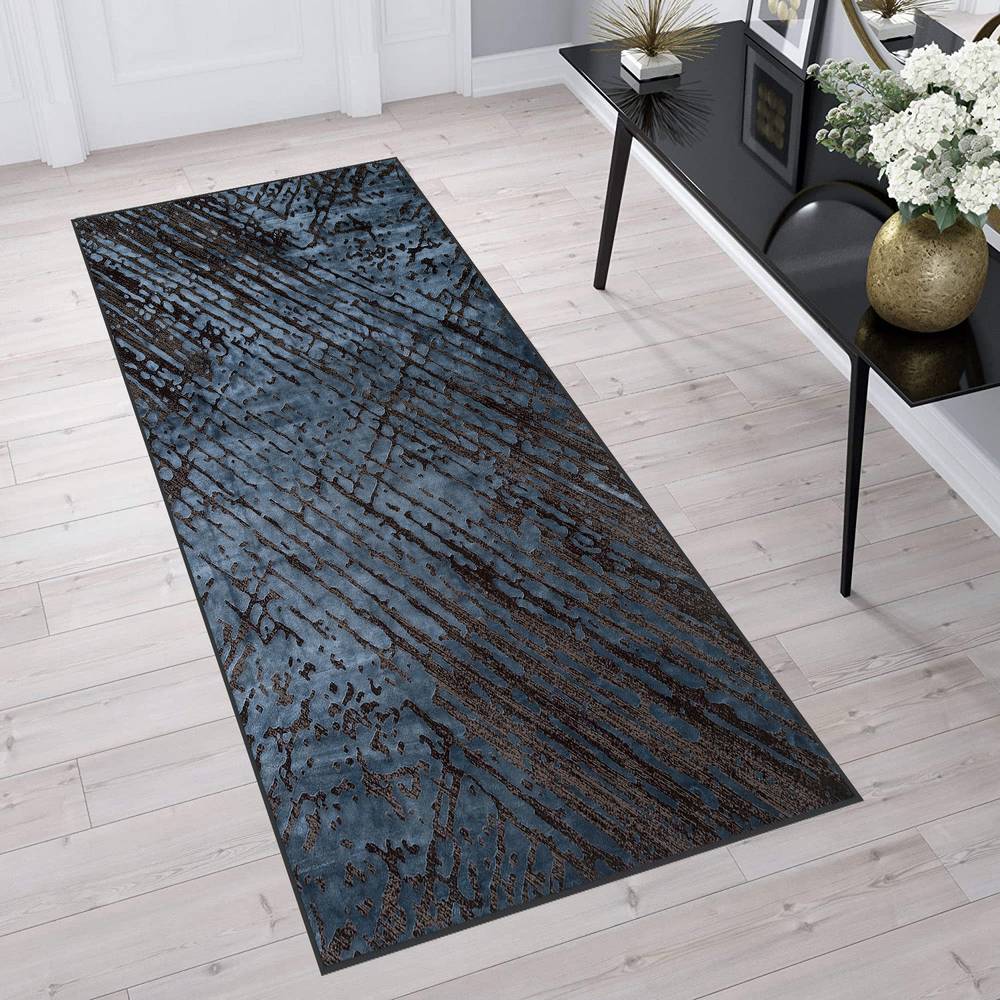 Eliana Home Washable Printed Carpet LNA1707 50x80 синий 
Eliana Home Washable Printed Carpet LNA1707 50x80 синий