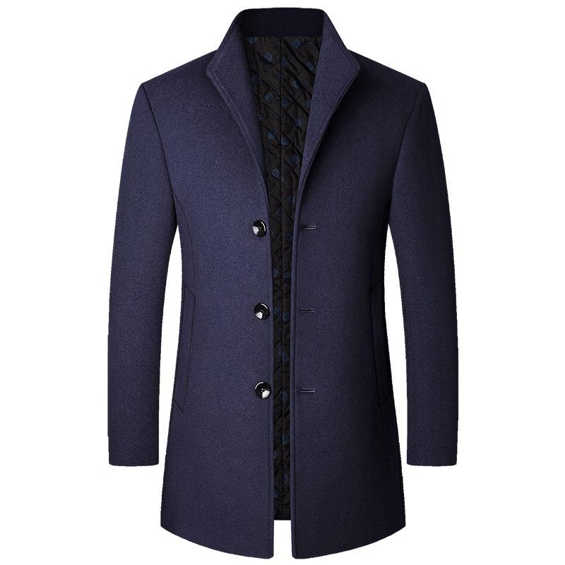 Men s Casual Woolen Windbreaker - Autumn/Winter Niche Style Jacket for Dad XL синій
Men s Casual Woolen Windbreaker - Autumn/Winter Niche Style Jacket for Dad XL синій