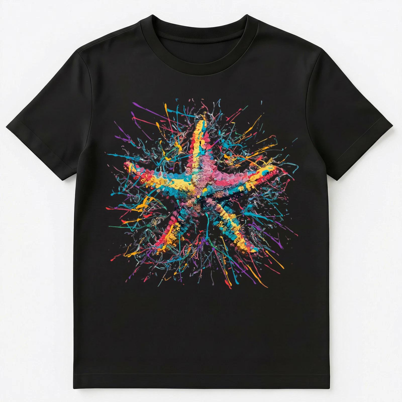 Colorful Paint Splash Starfish Art Graphic Unisex T-Shirt 2XL
Colorful Paint Splash Starfish Art Graphic Unisex T-Shirt 2XL