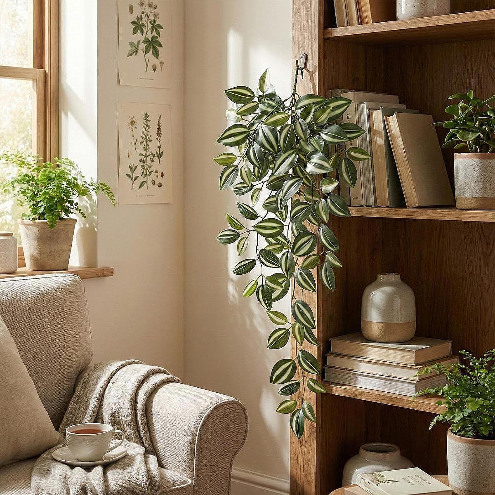 Artificial Hanging Plant,Fake Plants Reusable Home Decor, Greenery Leaves for Bedroom Farmhouse
Artificial Hanging Plant,Fake Plants Reusable Home Decor, Greenery Leaves for Bedroom Farmhouse