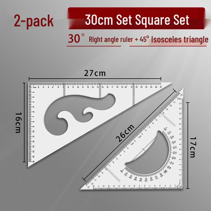 Большой многофункциональный высокоточный набор треугольных линеек для архитектурного черчения и обучения
Большой многофункциональный высокоточный набор треугольных линеек для архитектурного черчения и обучения