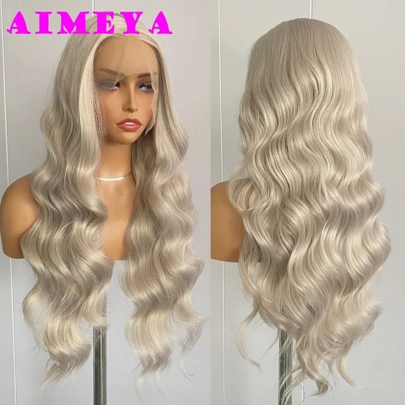 Platinum Blonde Lace Front Wig Long Body Wave Synthetic Lace Hair 13x4 Frontal Lace Natural Hairline Daily Wear Cosplay Wigs (as the picture,26inches&Lace Front)
Platinum Blonde Lace Front Wig Long Body Wave Synthetic Lace Hair 13x4 Frontal Lace Natural Hairline Daily Wear Cosplay Wigs (as the picture,26inches&Lace Front)