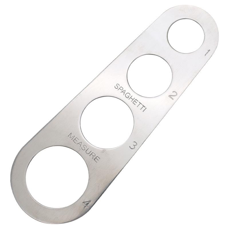 1 шт. 4-отверстие из нержавеющей стали инструмент для измерения пасты - устойчивый к ржавчине, кухонный гаджет для точного контроля порций спагетти и широкой лапши
1 шт. 4-отверстие из нержавеющей стали инструмент для измерения пасты - устойчивый к ржавчине, кухонный гаджет для точного контроля порций спагетти и широкой лапши