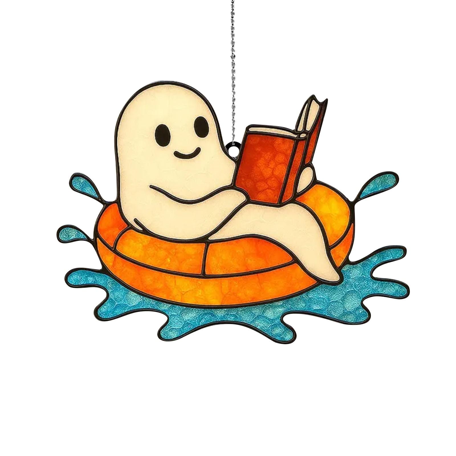 Деревянное расписное подвесное украшение на тему Хэллоуина с привидением One Size
Деревянное расписное подвесное украшение на тему Хэллоуина с привидением One Size