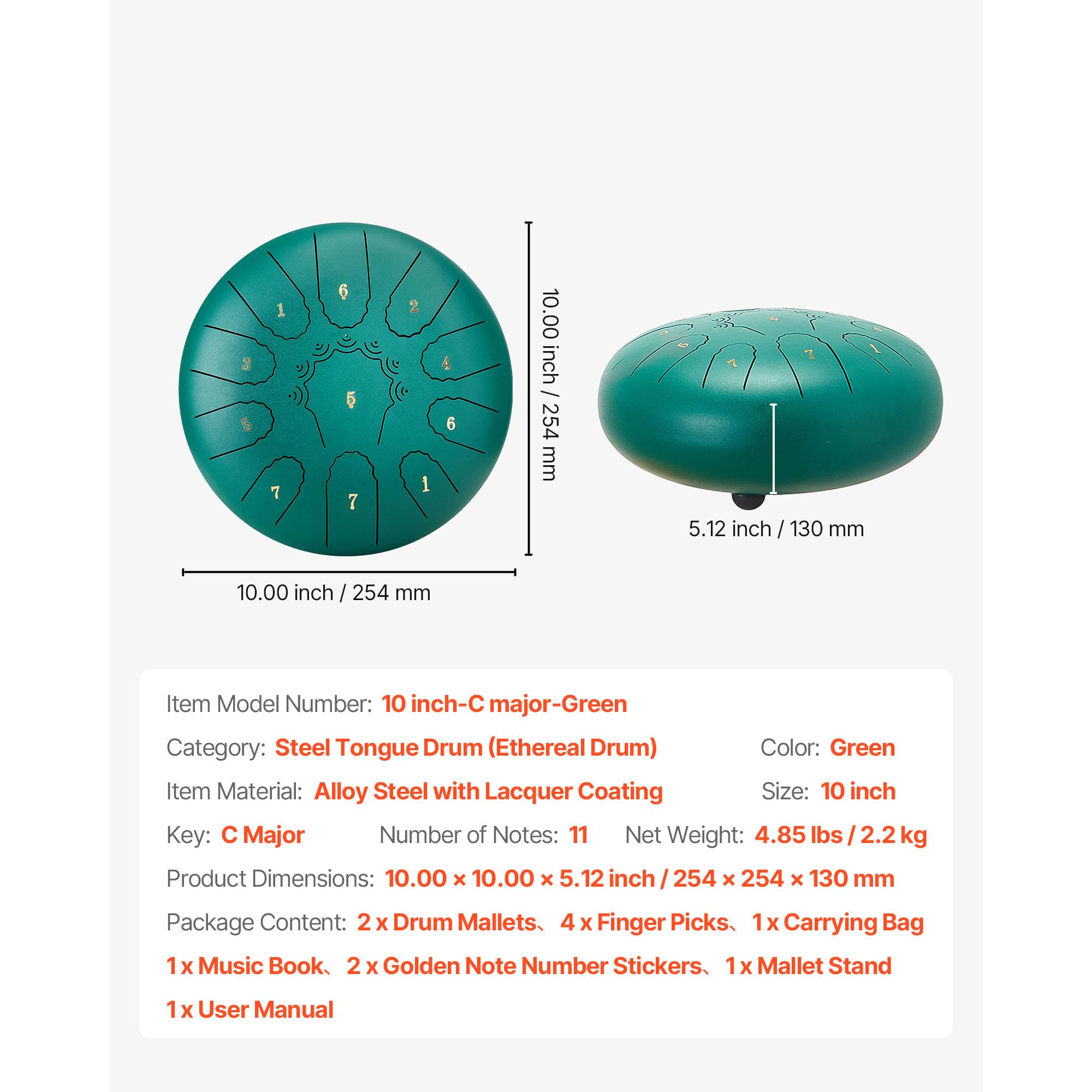 SucceBuy Steel Tongue Drum Rain Drum for Outside Garden C Major Musical Drums w/ Music Book for Yoga Beginner Musical Education
SucceBuy Steel Tongue Drum Rain Drum for Outside Garden C Major Musical Drums w/ Music Book for Yoga Beginner Musical Education