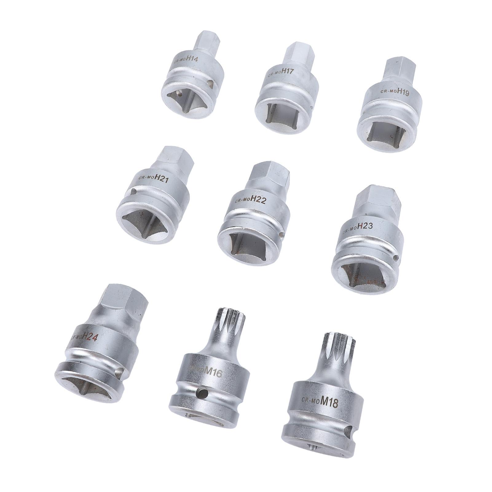 9 Pcs 34 Inch Drive Impact Hex Driver Impact Socket Set Crmo 14mm to 24mm Hex Drill Bit M16 M18
9 Pcs 34 Inch Drive Impact Hex Driver Impact Socket Set Crmo 14mm to 24mm Hex Drill Bit M16 M18