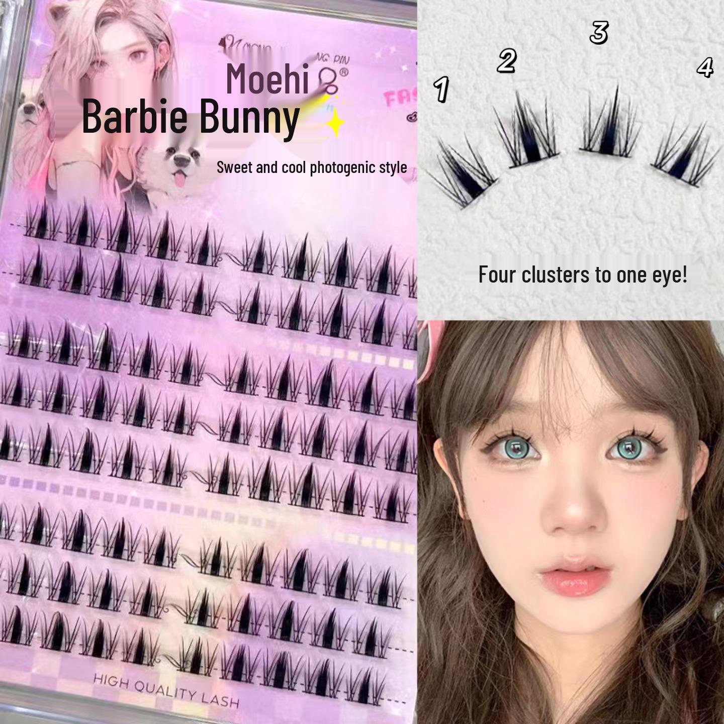 Handpicked Wild Rabbit Natural False Eyelashes - Beginner Friendly Comic Style Clusters
Handpicked Wild Rabbit Natural False Eyelashes - Beginner Friendly Comic Style Clusters