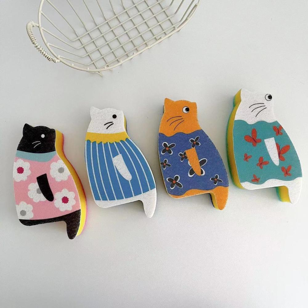 2pcs Non-Scratch Cat Shaped Dishwashing Sponge Japanese Dishwashing Cloth Cat Dish Sponge Kitchen blue flower
2pcs Non-Scratch Cat Shaped Dishwashing Sponge Japanese Dishwashing Cloth Cat Dish Sponge Kitchen blue flower
