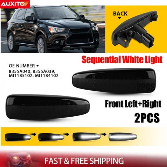 2X Sequential White For Mitsubishi Lancer Mirage Outlander LED Side Marker Light
2X Sequential White For Mitsubishi Lancer Mirage Outlander LED Side Marker Light
