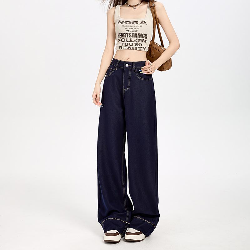 2025 Summer/Autumn Anti-Wrinkle High-Waist Stretch Wide-Leg Jeans with YKK Zipper L
2025 Summer/Autumn Anti-Wrinkle High-Waist Stretch Wide-Leg Jeans with YKK Zipper L