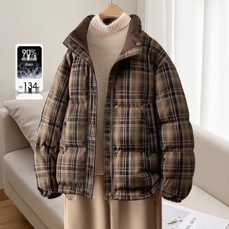 Sibaizhe Women s Plaid Stand Collar Loose Duck Down Jacket XL
Sibaizhe Women s Plaid Stand Collar Loose Duck Down Jacket XL