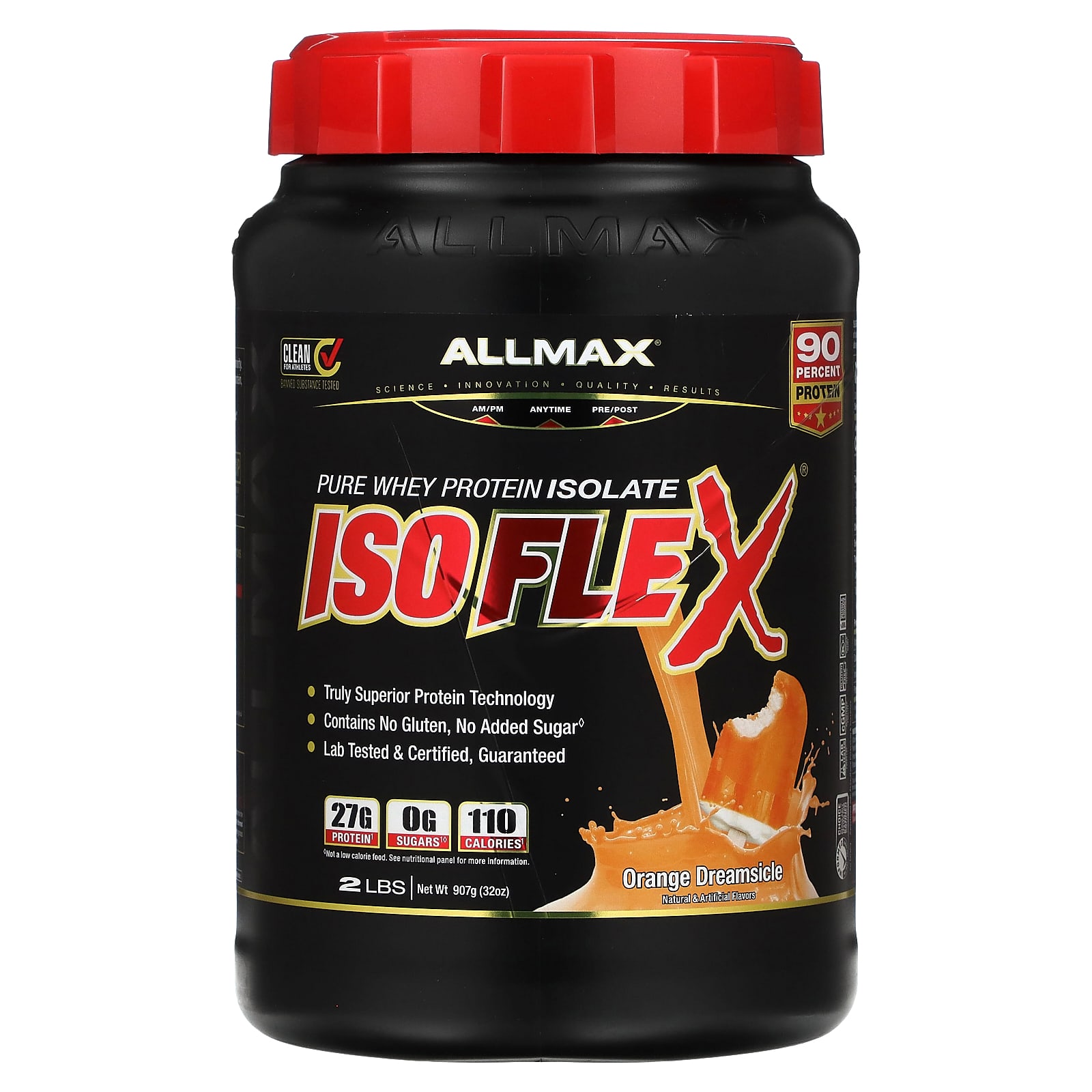 ALLMAX, Isoflex, чистий ізолят сироваткового протеїну, Апельсиновий Дрімсікл, 907 г (2 фунти)
ALLMAX, Isoflex, чистий ізолят сироваткового протеїну, Апельсиновий Дрімсікл, 907 г (2 фунти)