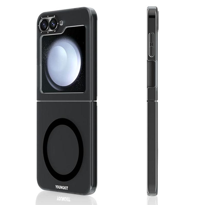 YOUNGKIT For Samsung Galaxy Z Flip6 5G Magnetic Case PET+TPU Phone Cover Anti-Fingerprint Transparent Black
YOUNGKIT For Samsung Galaxy Z Flip6 5G Magnetic Case PET+TPU Phone Cover Anti-Fingerprint Transparent Black