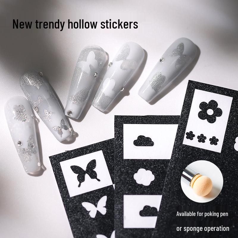 Ferroso Nail Art Stencil Stickers: French, Heart, Butterfly, Star Airbrush Decals Auxiliary Tool
Ferroso Nail Art Stencil Stickers: French, Heart, Butterfly, Star Airbrush Decals Auxiliary Tool