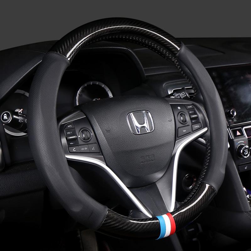 Кожа из углеродного волокна 38 см Автомобильные накладки на рулевое колесо для Honda Accord City Civic Fit Brio CRV HRV Mobilio Odyssey
Кожа из углеродного волокна 38 см Автомобильные накладки на рулевое колесо для Honda Accord City Civic Fit Brio CRV HRV Mobilio Odyssey