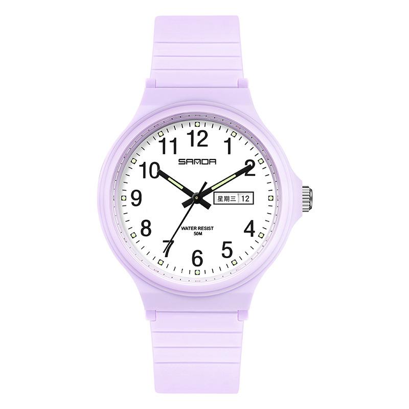 L02 Women s Watch Fashion Simple Men s Electronic Quartz Clock Double Calendar 30M Waterproof Student Sports Wristwatches фіолетовий
L02 Women s Watch Fashion Simple Men s Electronic Quartz Clock Double Calendar 30M Waterproof Student Sports Wristwatches фіолетовий