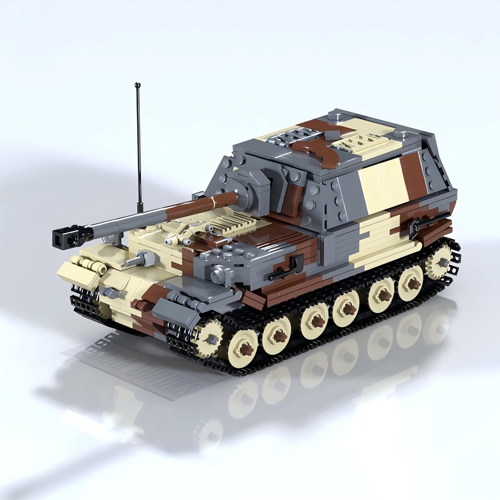 MOC Creative Military Ferdinand Elephant Tank Destroyer Building Blocks DIY Children s Assembly Toy Boy s Birthday Gift Ornament PDF Manual
MOC Creative Military Ferdinand Elephant Tank Destroyer Building Blocks DIY Children s Assembly Toy Boy s Birthday Gift Ornament PDF Manual