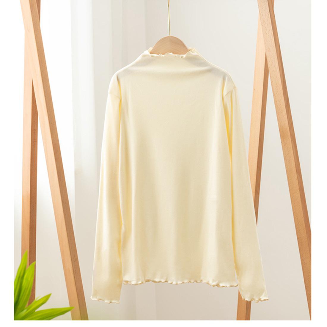 Женский флисовый топ с высоким воротником и оборками: Корейский стиль, с длинным рукавом, двухсторонний начес, нижнее белье с закатанным краем для осени и зимы. One Size (80-150)
Женский флисовый топ с высоким воротником и оборками: Корейский стиль, с длинным рукавом, двухсторонний начес, нижнее белье с закатанным краем для осени и зимы. One Size (80-150)