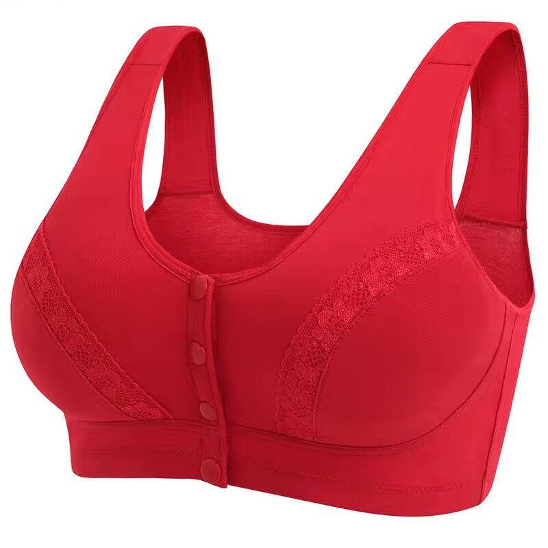 Lace-Trimmed Front-Closure Wireless Bra S красный
Lace-Trimmed Front-Closure Wireless Bra S красный