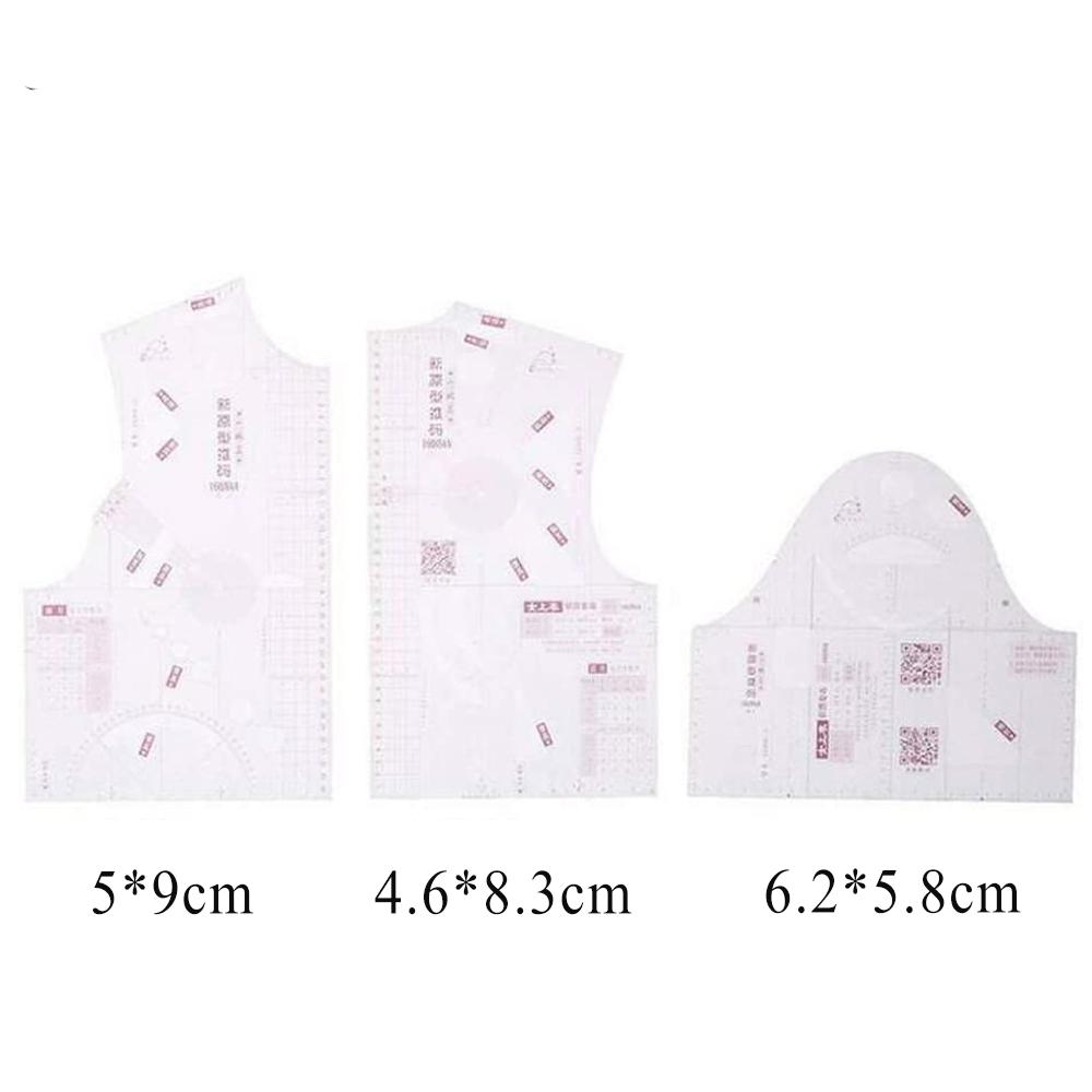 3pcs Mini 1:5 Clothing Design Ruler Drawing Template Tailors Ruler Pattern Making Sewing Measure Ruler DIY Sewing Supplies
3pcs Mini 1:5 Clothing Design Ruler Drawing Template Tailors Ruler Pattern Making Sewing Measure Ruler DIY Sewing Supplies