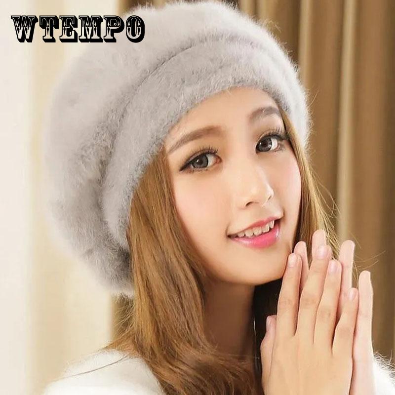 Шапка Зимний Берет Женская Универсальная Британская Теплая Милая Шерстяная Вязаная Шапка Женская Осень Зима красный