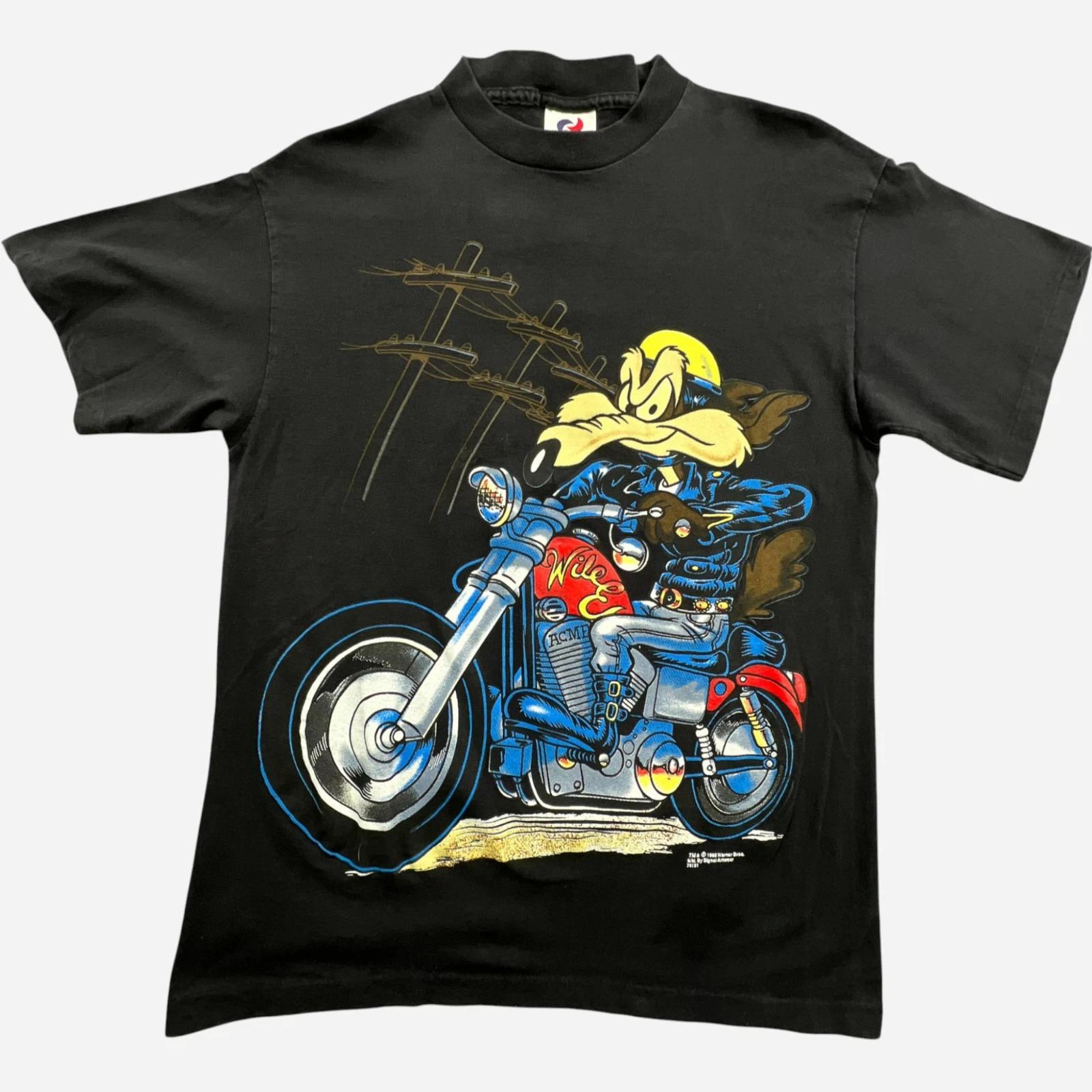 Vintage 90s Wile E Coyote T Shirt Mens Medium Biker Motorcycle Single Stitch USA 2XL
Vintage 90s Wile E Coyote T Shirt Mens Medium Biker Motorcycle Single Stitch USA 2XL