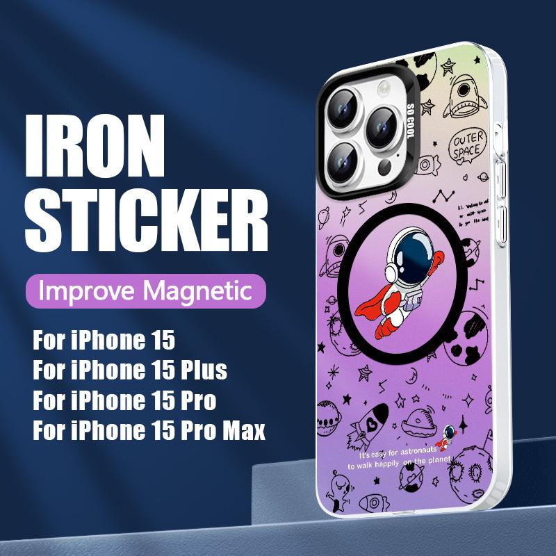 3D лазерный цветной чехол-космонавт для Iphone 15 Pro Max 14 13 12 11 для Magsafe, чехол для беспроводной зарядки, антипадающий акриловый корпус
3D лазерный цветной чехол-космонавт для Iphone 15 Pro Max 14 13 12 11 для Magsafe, чехол для беспроводной зарядки, антипадающий акриловый корпус