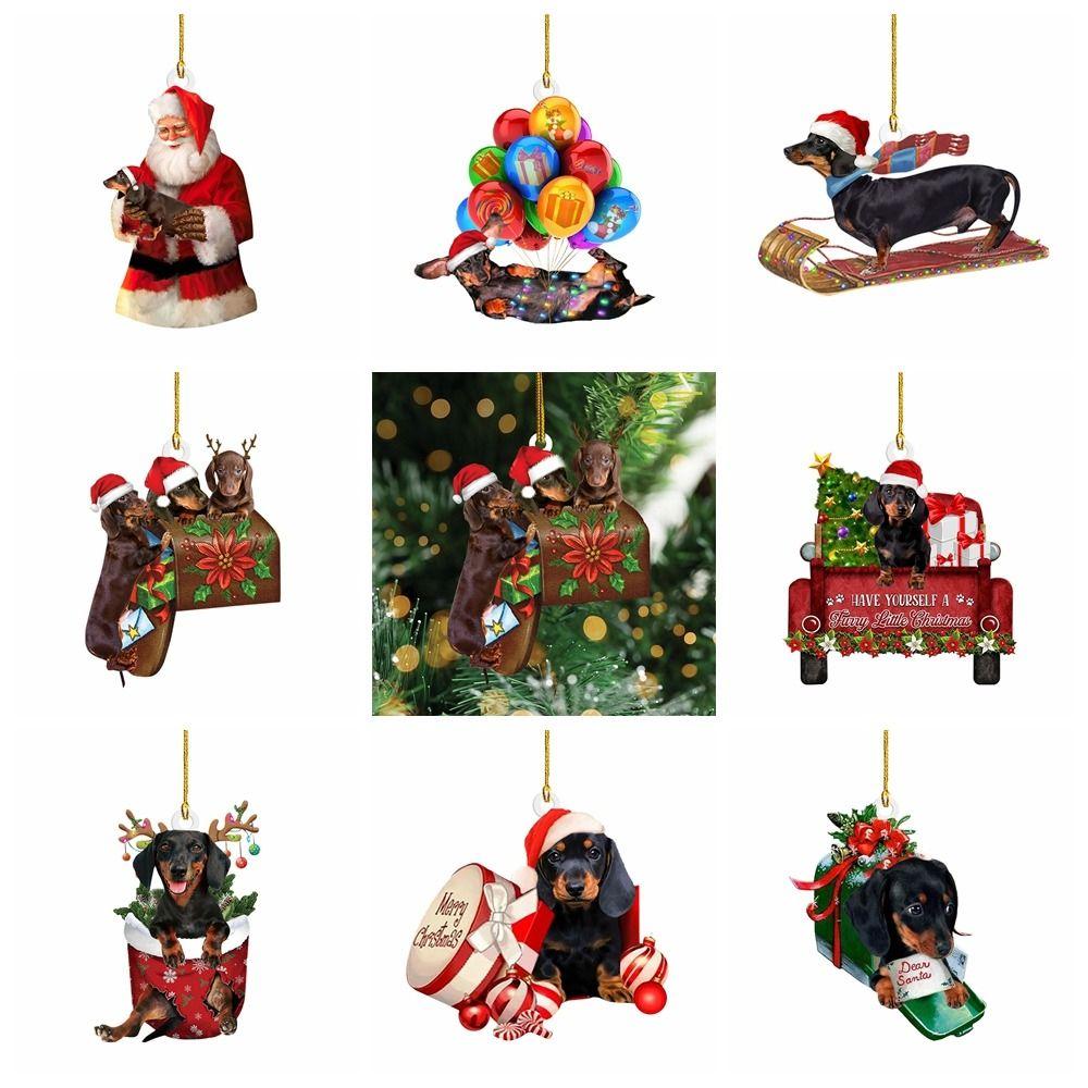 Acrylic Dachshund Pendant Double Sided Acrylic Christmas Dog Pendants Party Supplies
Acrylic Dachshund Pendant Double Sided Acrylic Christmas Dog Pendants Party Supplies
