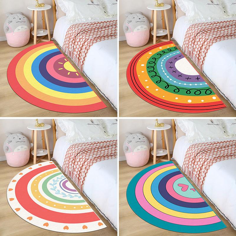 Semicircle Colorful Rainbow Rugs for Bedroom, Bedside, Soft Flannel Mat, Cloakroom, Non-slip Rug, Washable Carpets for Living Ro 500MMx800MM
Semicircle Colorful Rainbow Rugs for Bedroom, Bedside, Soft Flannel Mat, Cloakroom, Non-slip Rug, Washable Carpets for Living Ro 500MMx800MM