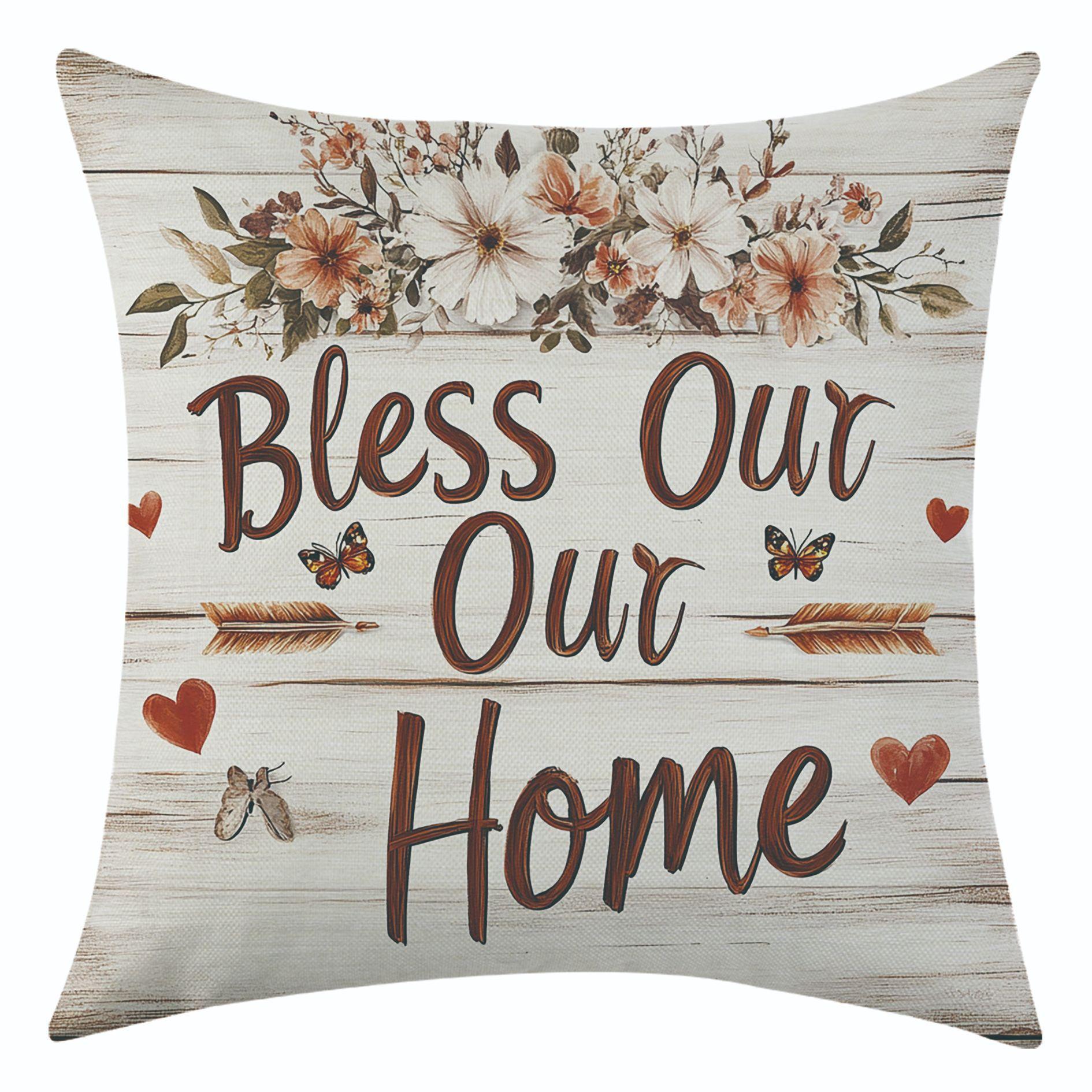 New Floral Linen Pillowcase for Holiday Decoration, Car Sofa Lumbar Pillow and Cushion Cover 45 * 45 separate pillow cover
New Floral Linen Pillowcase for Holiday Decoration, Car Sofa Lumbar Pillow and Cushion Cover 45 * 45 separate pillow cover