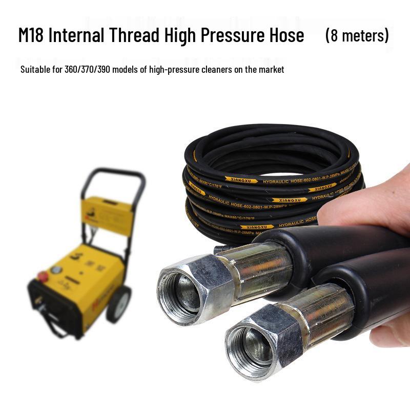 Model 360 High-Pressure Washer with 40ft Steel Wire Hose, Black Hair Water Gun, and Car Wash Accessories
Model 360 High-Pressure Washer with 40ft Steel Wire Hose, Black Hair Water Gun, and Car Wash Accessories