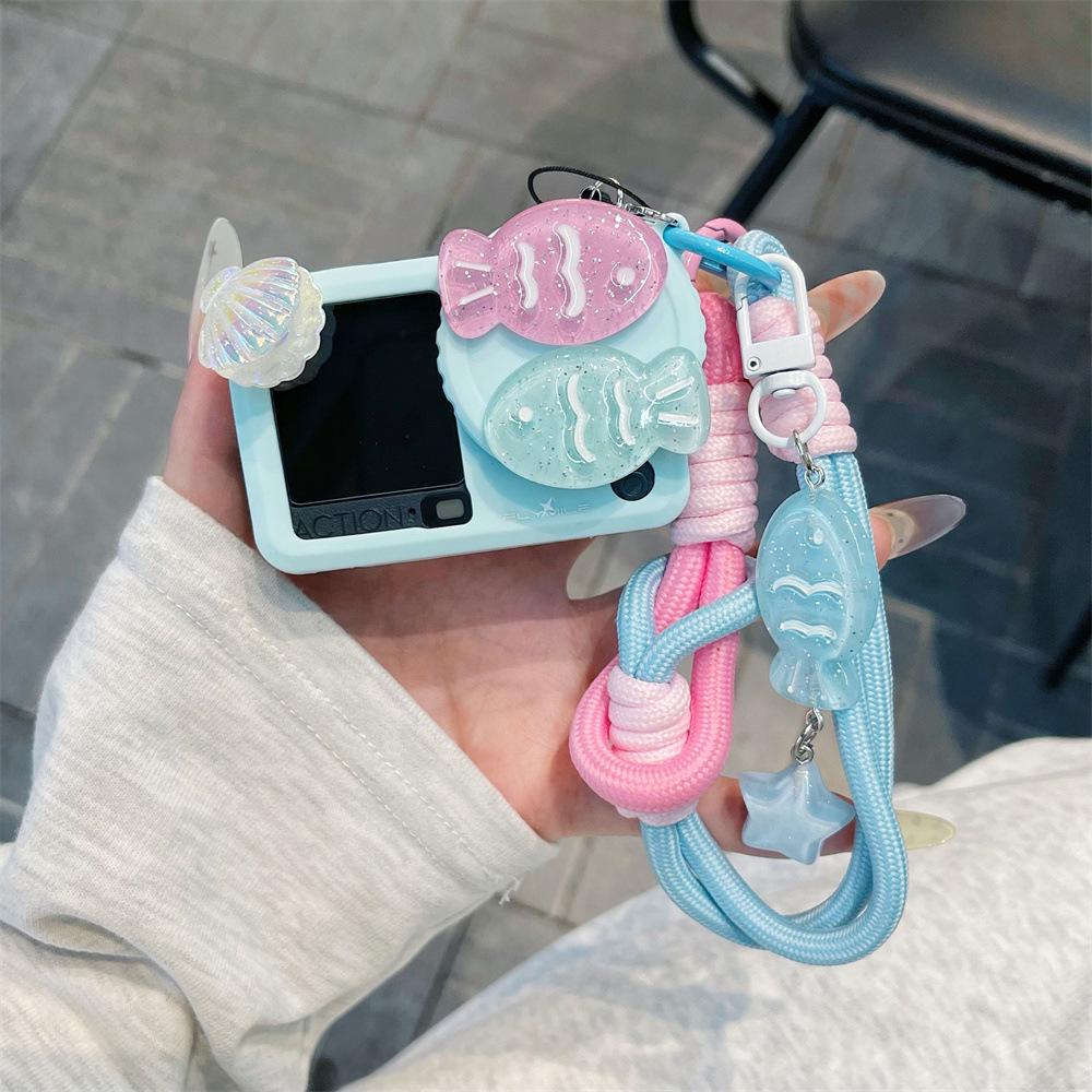 Color-block Double Fish Protective Case with Cartoon Lanyard for DJI Action 3/4/5PRO - Drop-proof Shell for Action 6. DJI Action 3
Color-block Double Fish Protective Case with Cartoon Lanyard for DJI Action 3/4/5PRO - Drop-proof Shell for Action 6. DJI Action 3