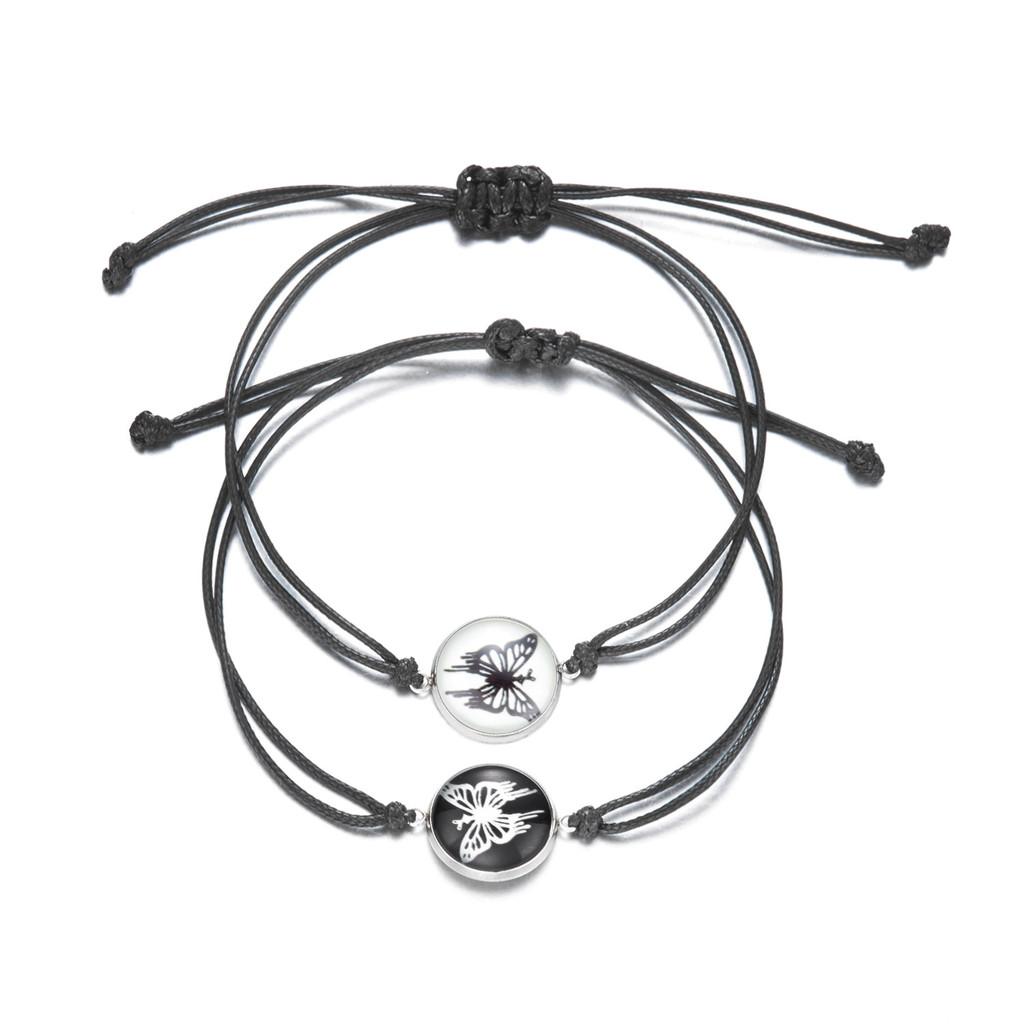 Romantic Gemstone Weave Bracelet With Glowinthedark Features For Couples Butterfly
Romantic Gemstone Weave Bracelet With Glowinthedark Features For Couples Butterfly