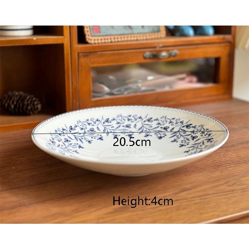 8 дюймов Керамическая тарелка Синий цветочный принт Обеденная посуда Текстура Подглазурная Круглая Глубокая Суповая тарелка Бытовая Посуда для фруктов и салата 8 inches синий
8 дюймов Керамическая тарелка Синий цветочный принт Обеденная посуда Текстура Подглазурная Круглая Глубокая Суповая тарелка Бытовая Посуда для фруктов и салата 8 inches синий