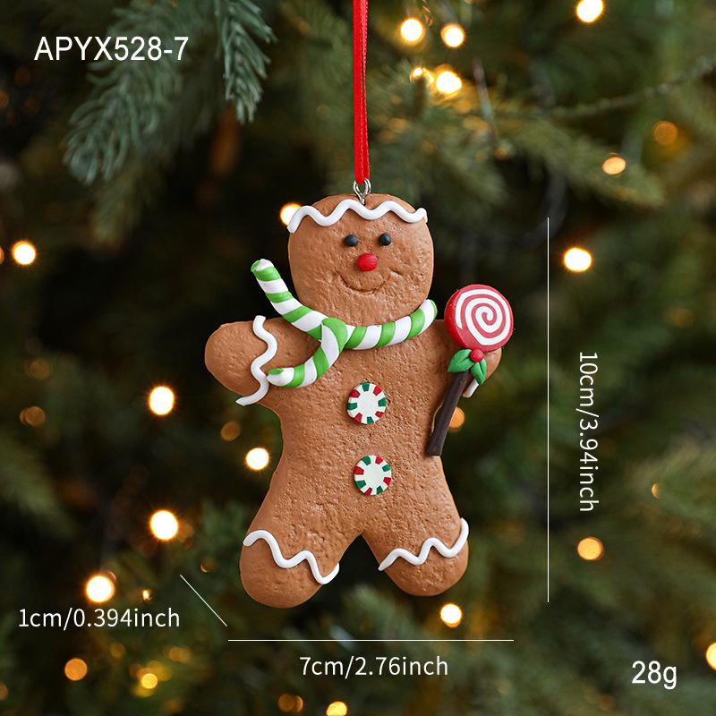 Gingerbread Man Polymer Clay Christmas Ornament - Hand-Painted Retro Tree Decoration
Gingerbread Man Polymer Clay Christmas Ornament - Hand-Painted Retro Tree Decoration