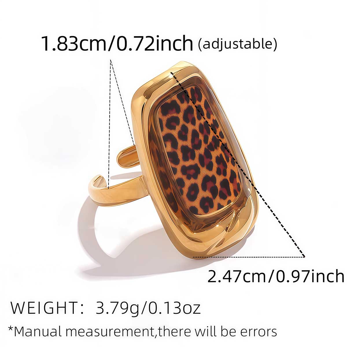 Stainless Steel Minimalist 18K PVD Golden Plated Rings Chunky Zircon High Quality Charm Stylish Boho Leopard Golden Zircon resizable
Stainless Steel Minimalist 18K PVD Golden Plated Rings Chunky Zircon High Quality Charm Stylish Boho Leopard Golden Zircon resizable