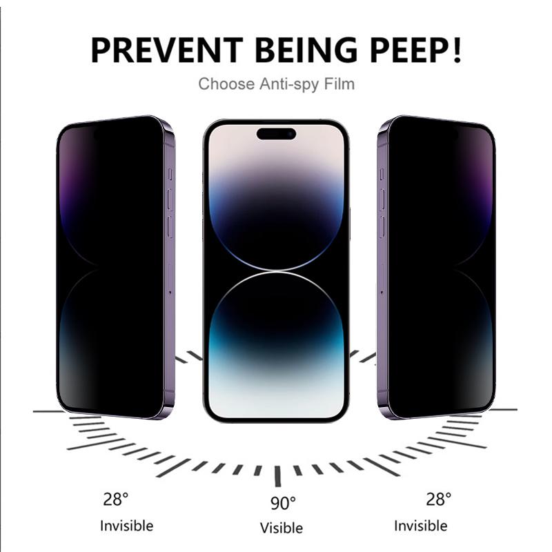 RURIHAI For iPhone 15 Pro Anti-spy Silk Printing Black Edge Screen Protector Full Cover High Aluminium-silicon Glass Film Type A
RURIHAI For iPhone 15 Pro Anti-spy Silk Printing Black Edge Screen Protector Full Cover High Aluminium-silicon Glass Film Type A