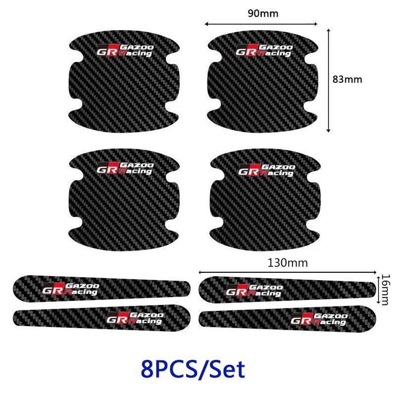 Carbon Fibre Car Door Bowl Protector Anti-scratch Stickers Door Sticker Handle Protection Film for Toyota GR Gazoo Sport Racing
Carbon Fibre Car Door Bowl Protector Anti-scratch Stickers Door Sticker Handle Protection Film for Toyota GR Gazoo Sport Racing