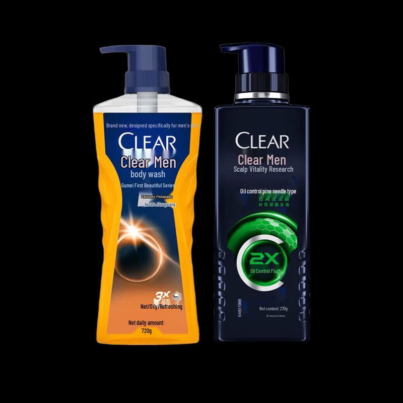 Clear Men s Shower Gel & Anti-Dandruff Shampoo Set
Clear Men s Shower Gel & Anti-Dandruff Shampoo Set