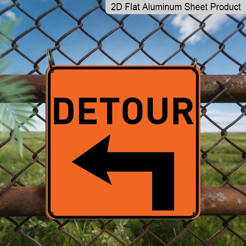 2D Flat 1pc, Detour Left Arrow Metal Sign - Orange & Road Traffic Sign for Indoor/Outdoor Use, Wall-Mounted Directional Warning Plaque for Home 20*20cm
2D Flat 1pc, Detour Left Arrow Metal Sign - Orange & Road Traffic Sign for Indoor/Outdoor Use, Wall-Mounted Directional Warning Plaque for Home 20*20cm