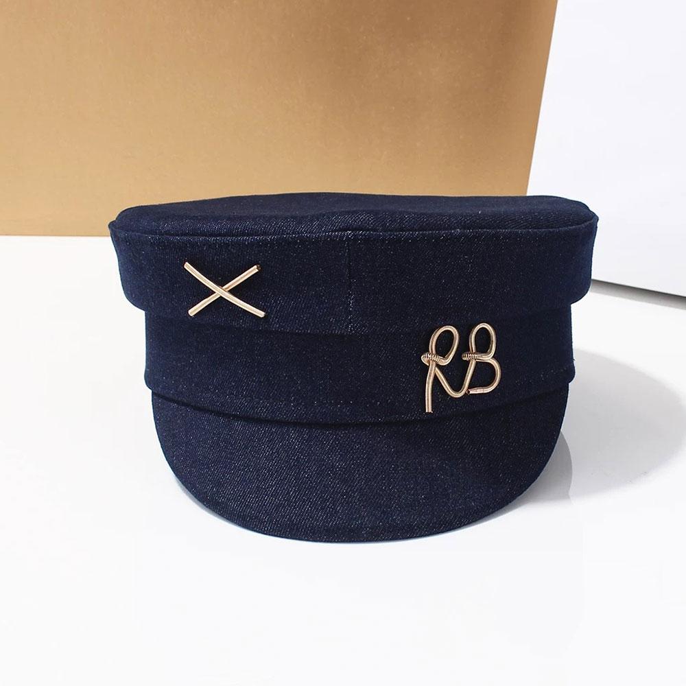 2026 NEW INS Fashion Fashion Letter Denim Military Hats British Retro Blue Newsboy Caps Pierced Baker Boy Cap Wholesale 54-58cm
2026 NEW INS Fashion Fashion Letter Denim Military Hats British Retro Blue Newsboy Caps Pierced Baker Boy Cap Wholesale 54-58cm