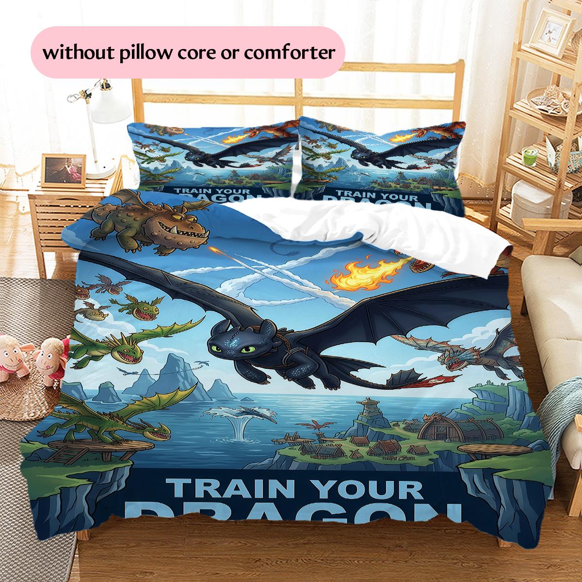 How to Train Your Dragon Mixed Dragons Pattern Bedding Home Decoration Festival Gift (1 * duvet cover + 2 * pillowcase, without core) 135x200cm
How to Train Your Dragon Mixed Dragons Pattern Bedding Home Decoration Festival Gift (1 * duvet cover + 2 * pillowcase, without core) 135x200cm
