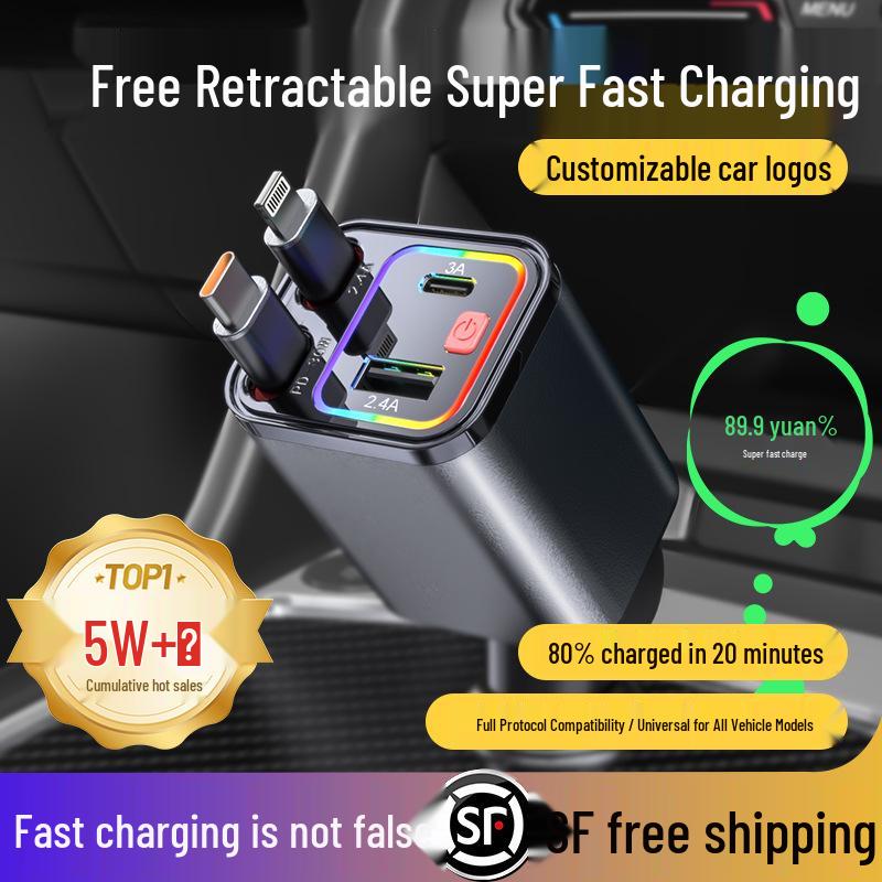 Starry Sky Car Charger: Four-in-One Super Fast Charging for Apple & Huawei 48th Gen Roof Ambient Light T+T сірий колір
Starry Sky Car Charger: Four-in-One Super Fast Charging for Apple & Huawei 48th Gen Roof Ambient Light T+T сірий колір