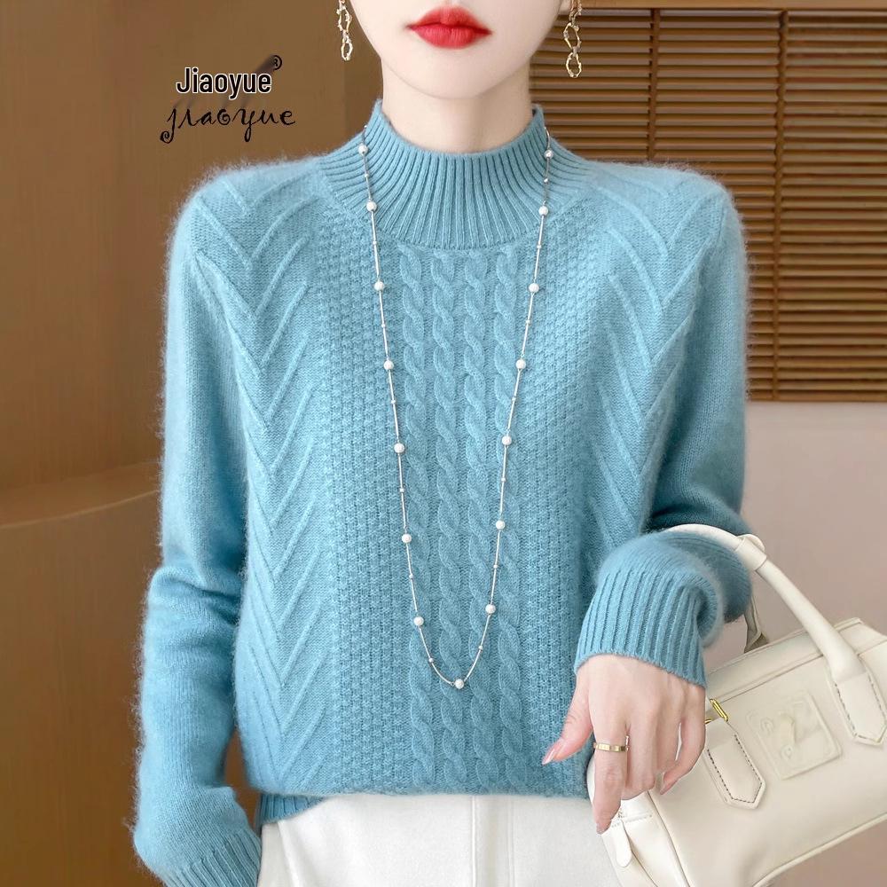 2025 Women s Wool Jacquard Pullover: Cozy Half-High Neck Sweater with Long Sleeves and Age-Reducing Design. Large
2025 Women s Wool Jacquard Pullover: Cozy Half-High Neck Sweater with Long Sleeves and Age-Reducing Design. Large