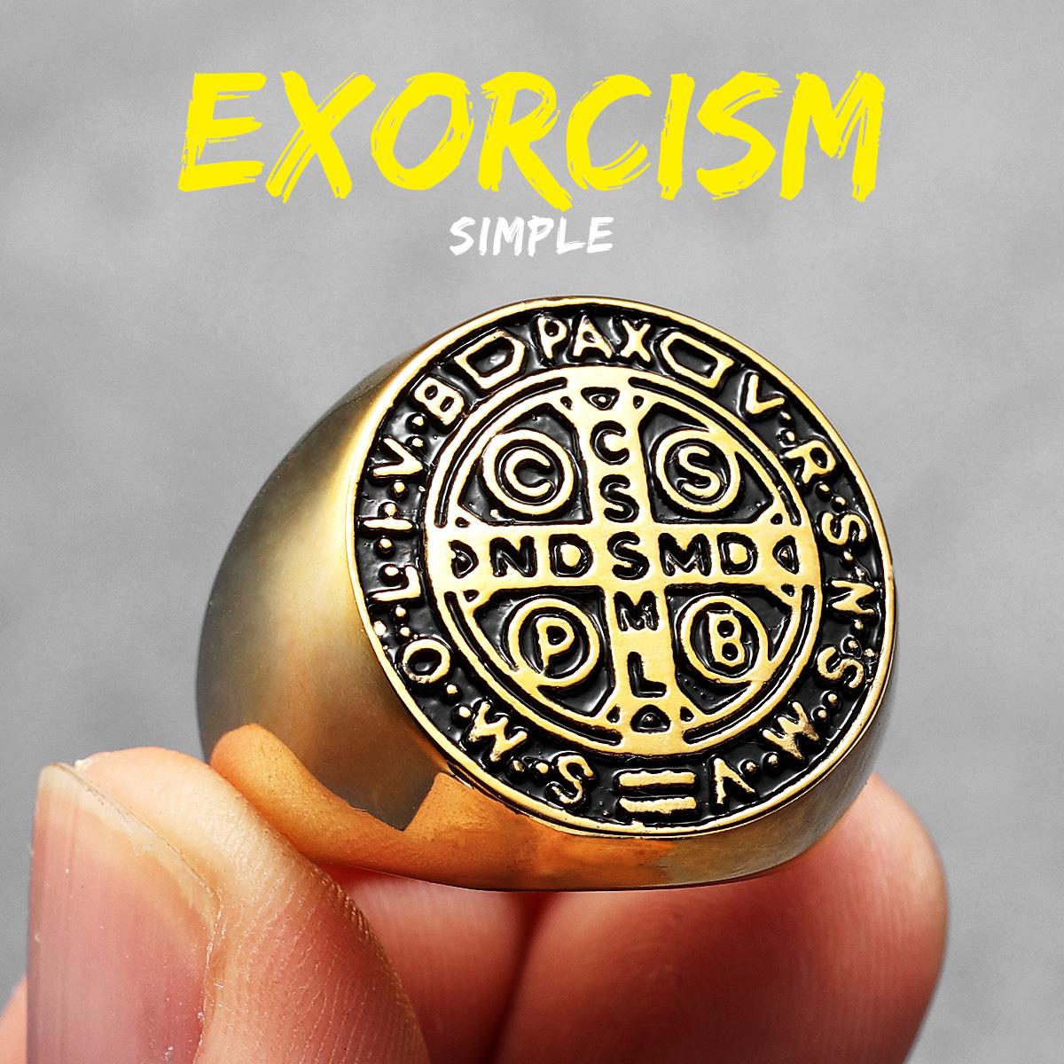 Exorcism Saint Benedict Cspb Cross Men Rings Punk Hip Hop for Boyfriend Male Stainless Steel Jewelry Creativity Gift Wholesale 13
Exorcism Saint Benedict Cspb Cross Men Rings Punk Hip Hop for Boyfriend Male Stainless Steel Jewelry Creativity Gift Wholesale 13