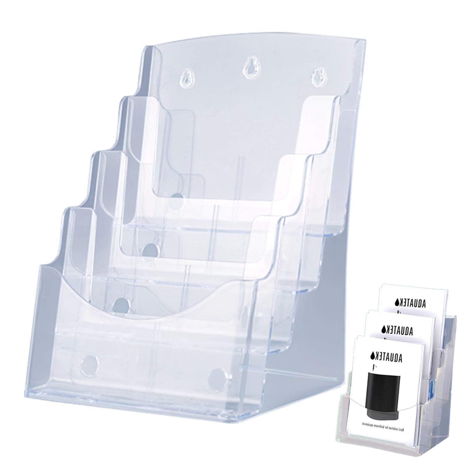 PREMIUMM Catalog Stand A4 4 Tier Brochure Stand Tabletop Wall Mount Acrylic Flyer Brochure Rack
PREMIUMM Catalog Stand A4 4 Tier Brochure Stand Tabletop Wall Mount Acrylic Flyer Brochure Rack