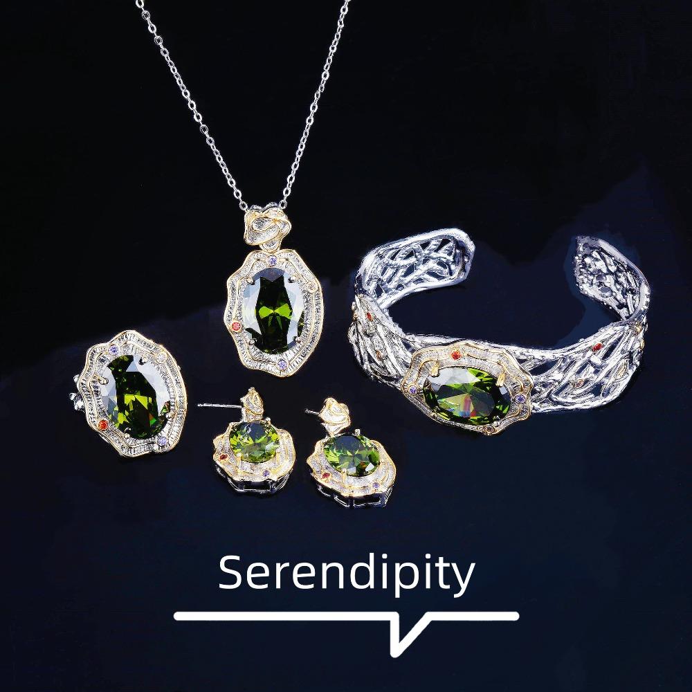 Elegant Vintage Royal Style Necklace Bracelet Earrings Rings Set for Women Fashion Jewelry
Elegant Vintage Royal Style Necklace Bracelet Earrings Rings Set for Women Fashion Jewelry