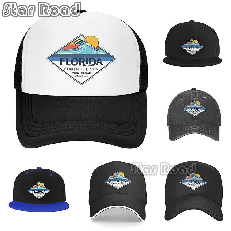 2023 Summer Florida Trucker Cap Hat Miami Seaside Beach Mesh Cap Vacation Sandbeach Sea Wave Surfing Hat Cap for Unisex Women Youth
2023 Summer Florida Trucker Cap Hat Miami Seaside Beach Mesh Cap Vacation Sandbeach Sea Wave Surfing Hat Cap for Unisex Women Youth