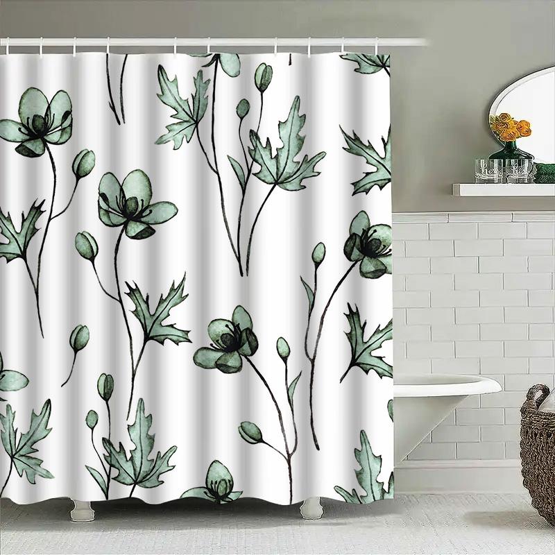 Vintage Style Green Floral Printed Shower Curtain Home Decor W60H190(CM)-1 Pcs
Vintage Style Green Floral Printed Shower Curtain Home Decor W60H190(CM)-1 Pcs