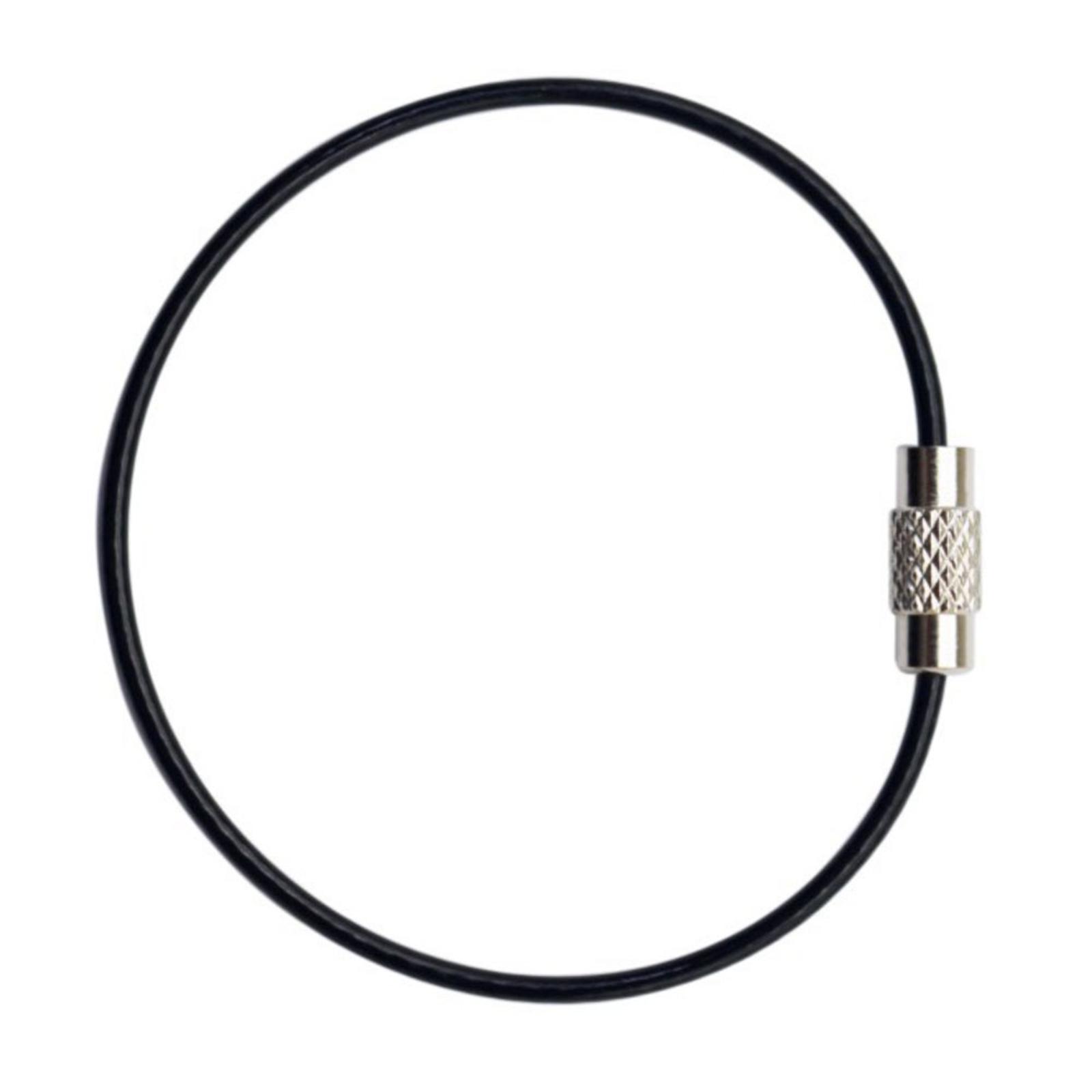 Flexible Coated Steel Wire Key Ring Loop with Screw Lock Fastener Durable Heavy Duty Keychain Holder for Organizing Keys and Accessories One Size
Flexible Coated Steel Wire Key Ring Loop with Screw Lock Fastener Durable Heavy Duty Keychain Holder for Organizing Keys and Accessories One Size
